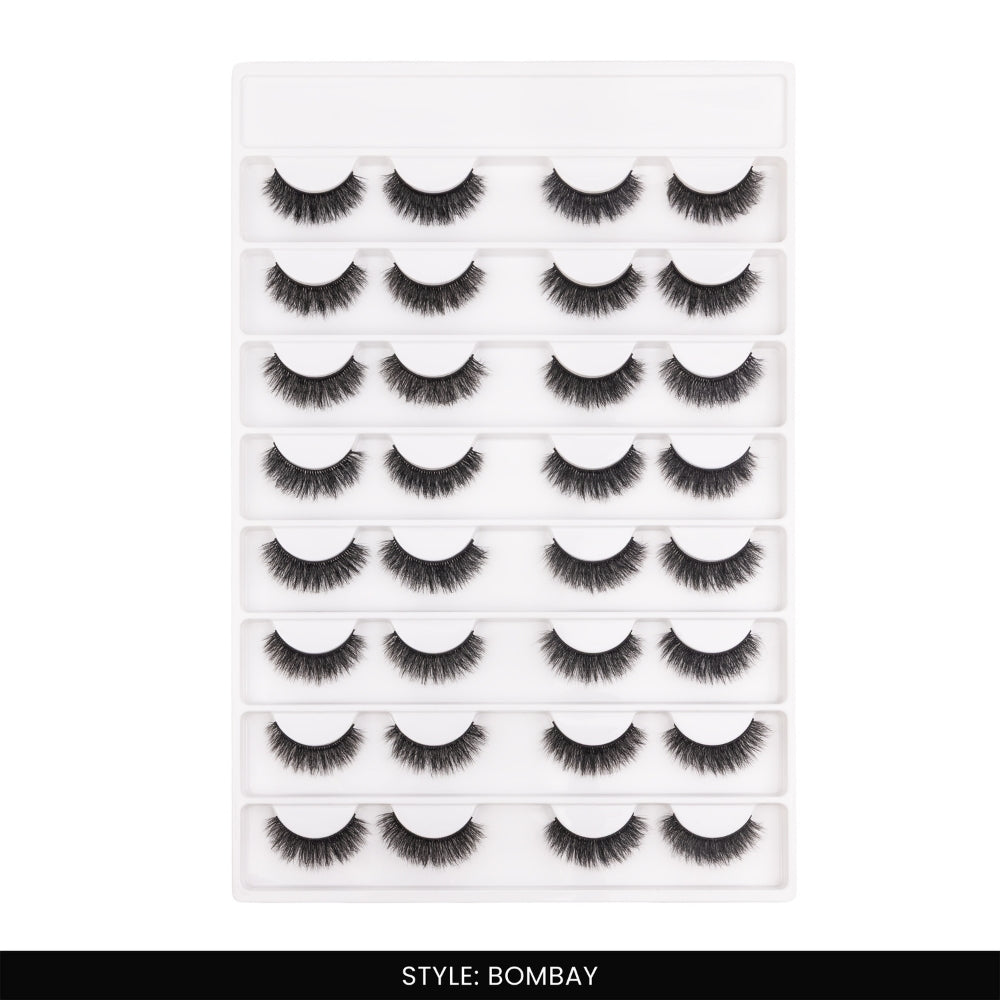 Bombay False Eye Lashes | Medium Occasion Wear | Vegan Cruelty-Free | Pair of 16
