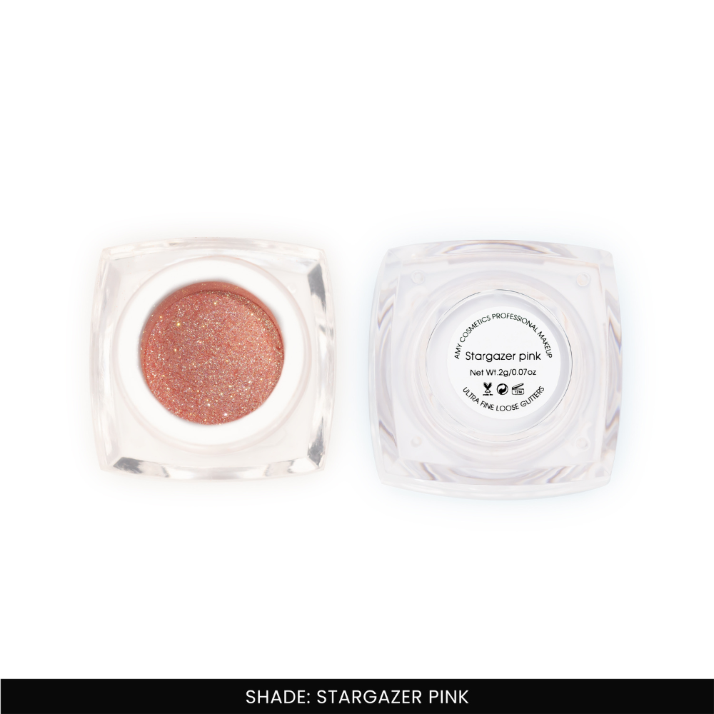 Stargazer Pink Ultra Fine Loose Glitters | Cosmetic Grade | Face Body Nail