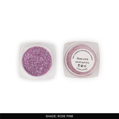 Rose Pink Loose Glitters | Cosmetic Grade | Face and Body Use