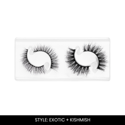 Exotic + Kishmish False Eyelashes Combo | Fake Eyelashes for Women | 2 Styles | Lightweight Band