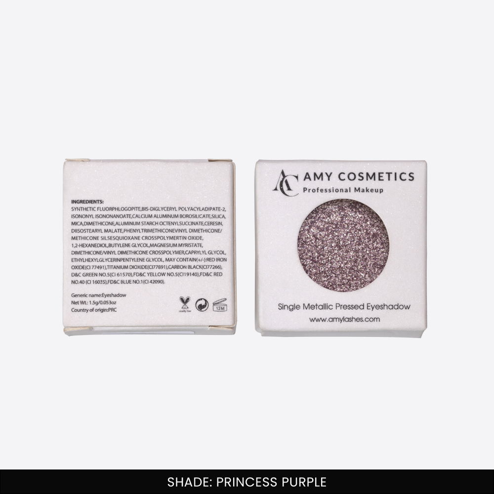 Princess Purple Single Metallic Pressed Eyeshadow | Pigmented | Long-Wearing