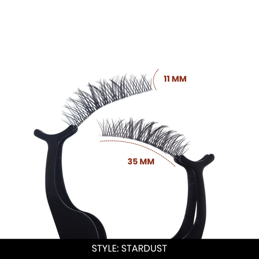 Stardust False Eyelashes | Pair of 5 | Fake Eyelashes for Women | Glam Party Look | Lightweight Band