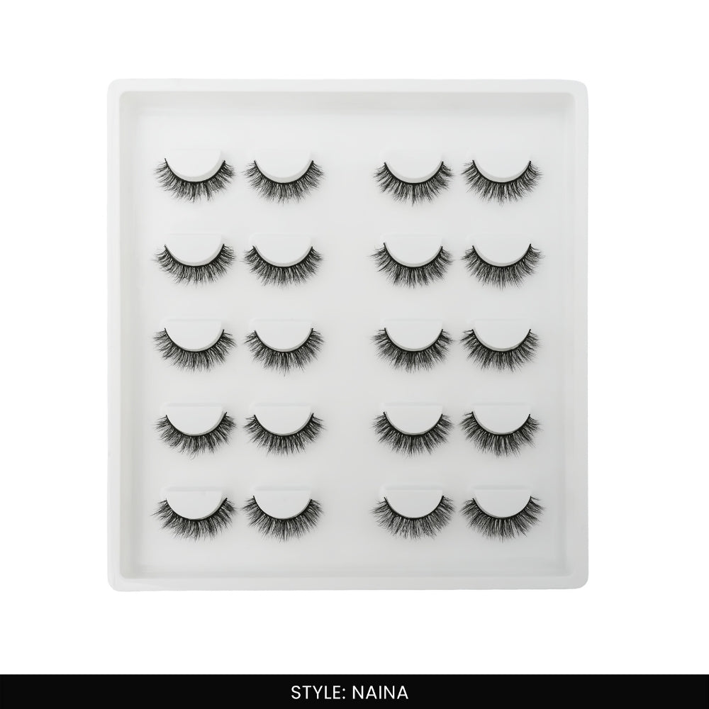 Naina False Eye Lashes | Medium Occasion Wear | Vegan Cruelty-Free | Pair of 10