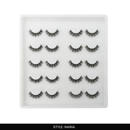 Naina False Eye Lashes | Medium Occasion Wear | Vegan Cruelty-Free | Pair of 10