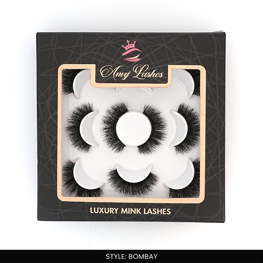 Bombay False Eye Lashes | Medium Occasion Wear | Vegan Cruelty-Free | Pair of 5
