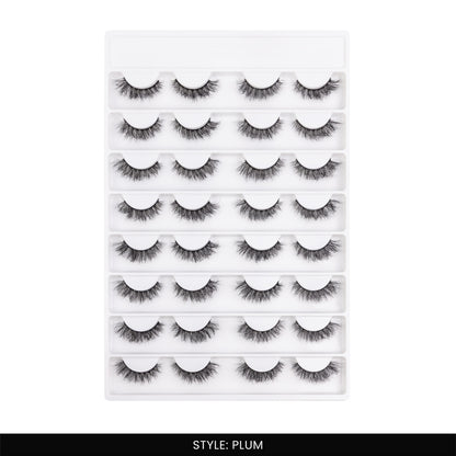 Plum False Eye Lashes | Natural Daily Wear | Vegan Cruelty-Free | Pair of 16