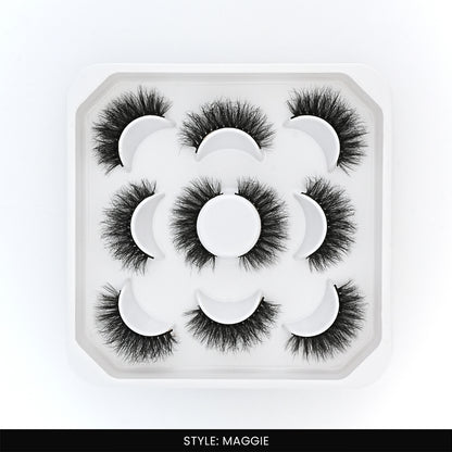 Maggie False Eye Lashes | Natural Daily Wear | Vegan Cruelty-Free | Pair of 5