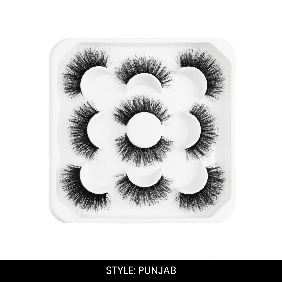 Punjab False Eyelashes | Pair of 5 | Fake Eyelashes for Women | Bridal & Wedding Look | Lightweight Band