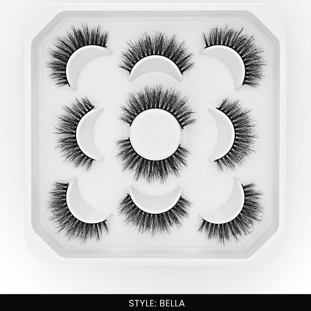 Bella False Eye Lashes | Natural Daily Wear | Vegan Cruelty-Free | Pair of 5