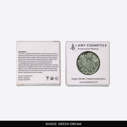 Green Dream Single Metallic Pressed Eyeshadow | Pigmented | Long-Wearing