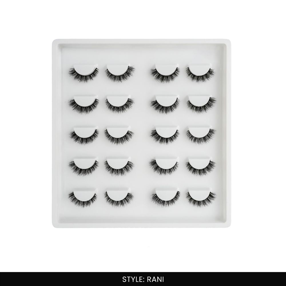 Rani False Eye Lashes | Medium Occasion Wear | Vegan Cruelty-Free | Pair of 10