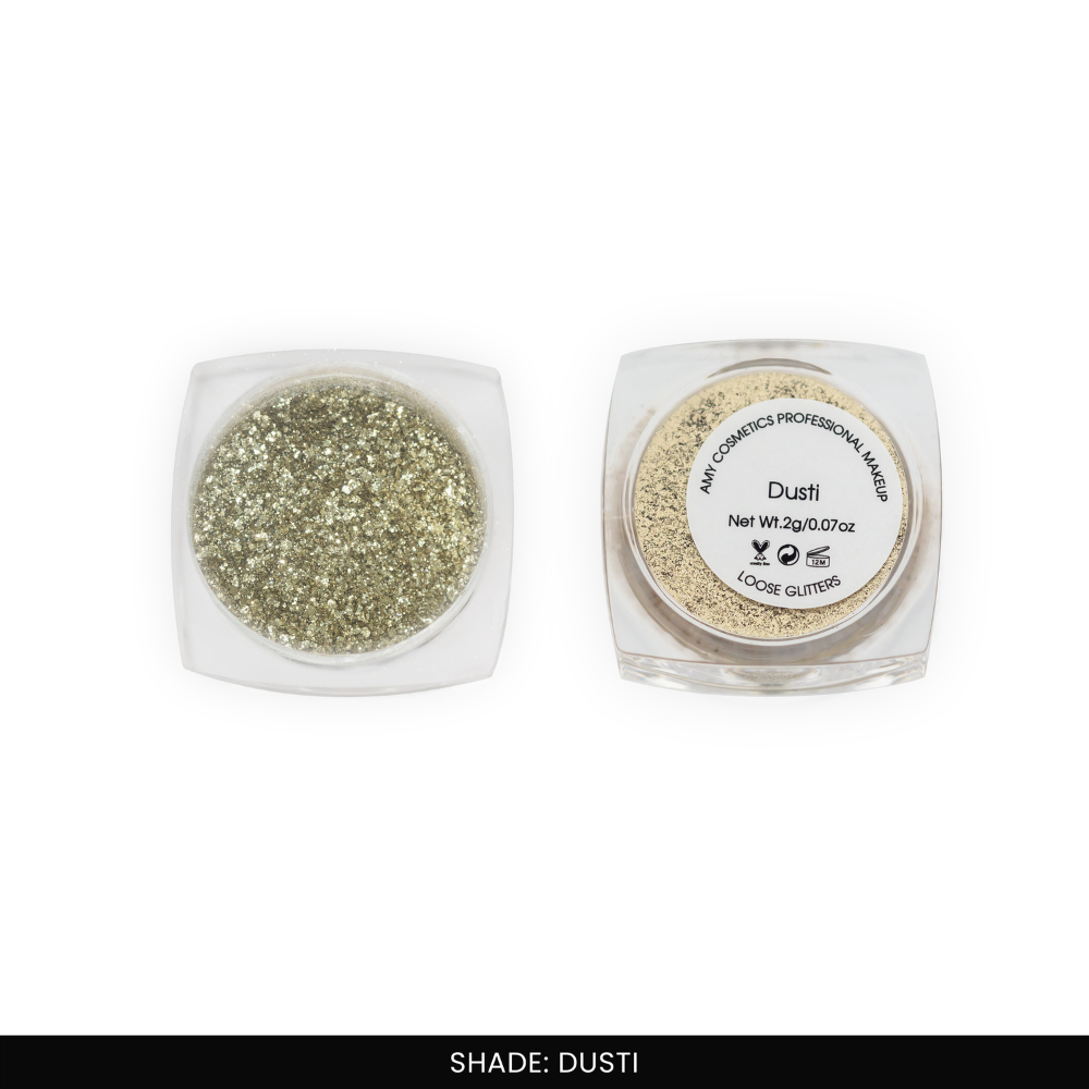 Dusti Loose Glitters | Cosmetic Grade | Face and Body Use