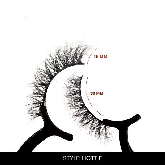 Hottie False Eyelashes | Pair of 1 | Fake Eyelashes for Women | Bold Volume Look | Lightweight Band