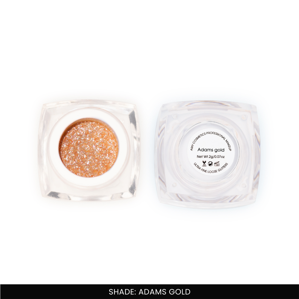 Adams Gold Ultra Fine Loose Glitters | Cosmetic Grade | Face Body Nail