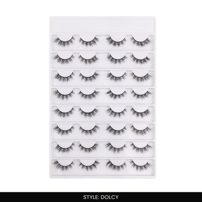 Dolcy False Eye Lashes | Natural Daily Wear | Vegan Cruelty-Free | Pair of 16