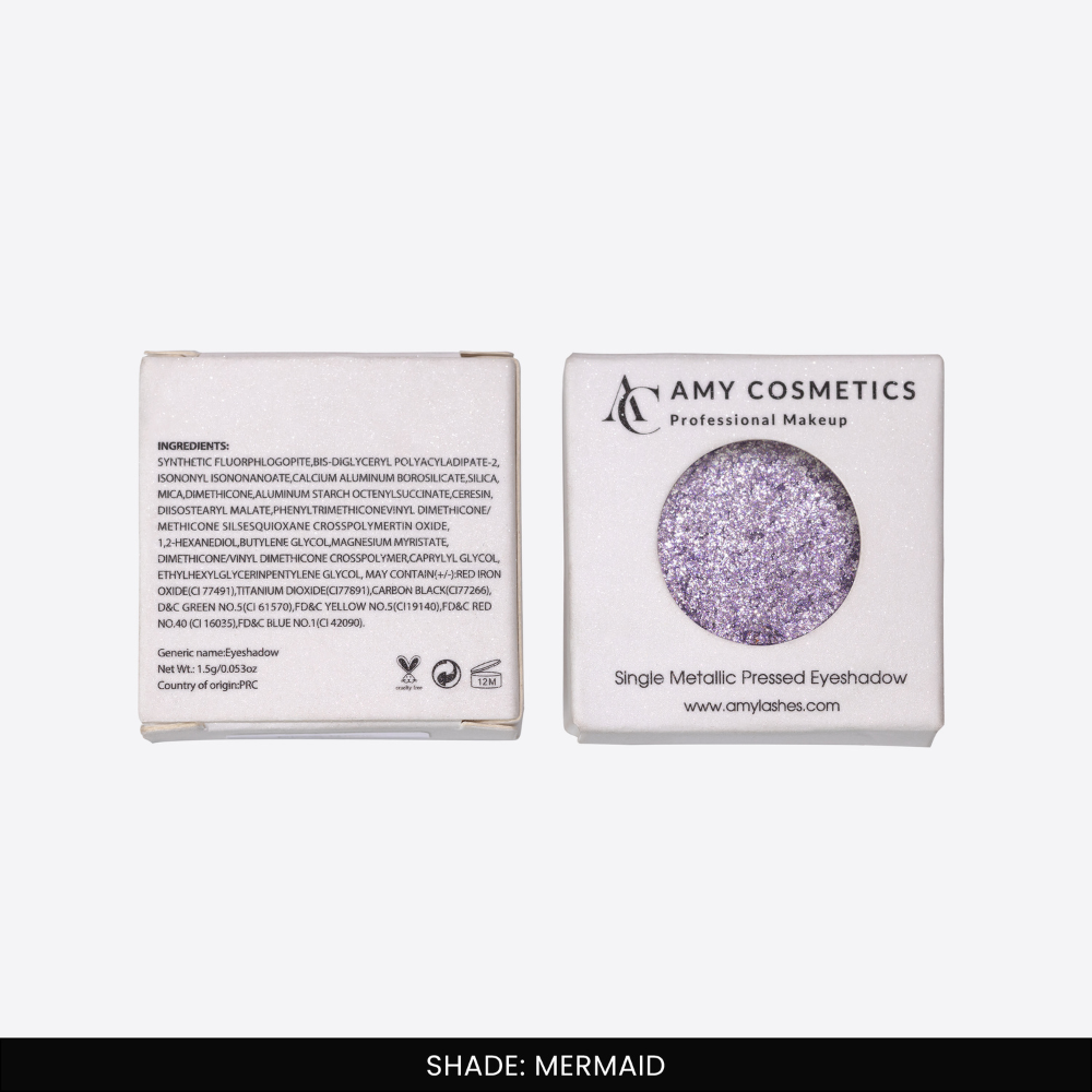 Mermaid Single Metallic Pressed Eyeshadow | Pigmented | Long-Wearing