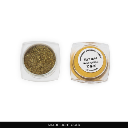 Light Gold Loose Glitters | Cosmetic Grade | Face and Body Use