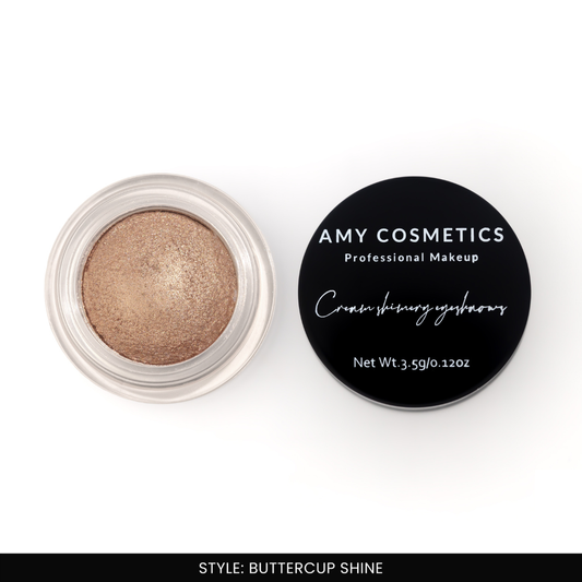 AMY LASHES Cream Shining Eyeshadow | Buttercup Shine | Shining Finish | Pigmented Formula