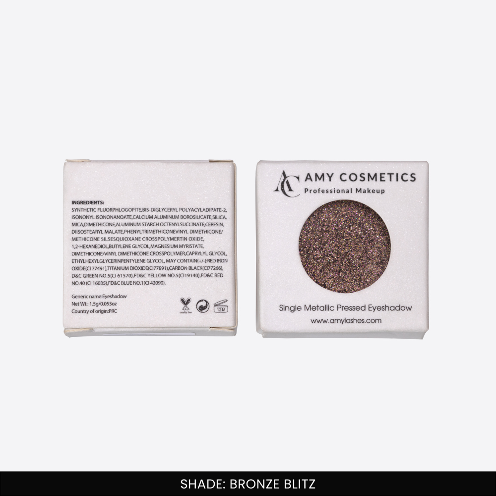 Bronze Blitz Single Metallic Pressed Eyeshadow | Pigmented | Long-Wearing