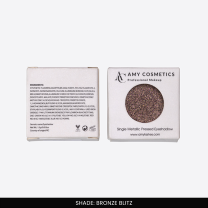 Bronze Blitz Single Metallic Pressed Eyeshadow | Pigmented | Long-Wearing