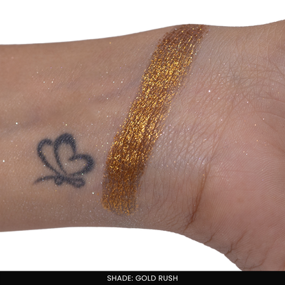Golden Rush Single Metallic Pressed Eyeshadow | Pigmented | Long-Wearing