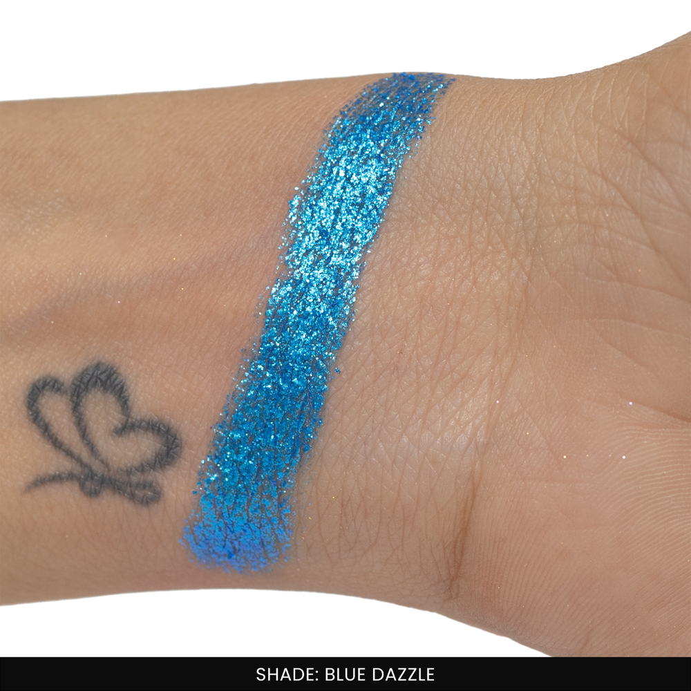 Blue Dazzle Single Metallic Pressed Eyeshadow | Pigmented | Long-Wearing