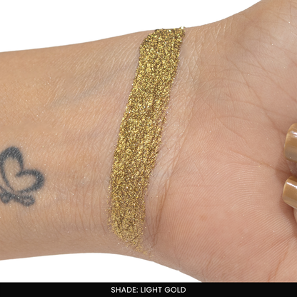 Light Gold Loose Glitters | Cosmetic Grade | Face and Body Use