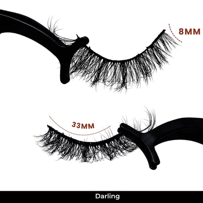 Darling False Eye Lashes | Bold Dramatic Glam | Vegan Cruelty-Free | Pair of 20