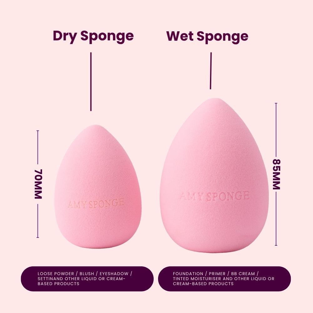 Pack of 3 Velvet Sponge | Makeup Blending Sponge | Liquid and Cream Products