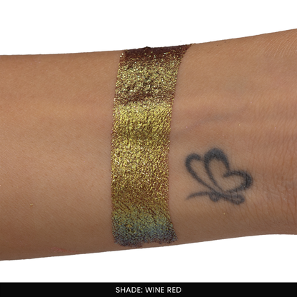Wine Red Loose Pigments | Highly Pigmented Eyeshadow Powder | Shimmer Finish