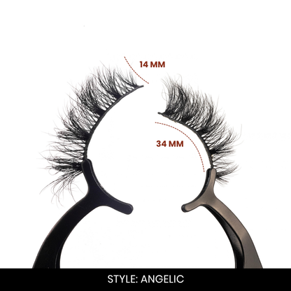 Angelic False Eyelashes | Pair of 1 | Fake Eyelashes for Women | Soft Natural Look | Lightweight Band