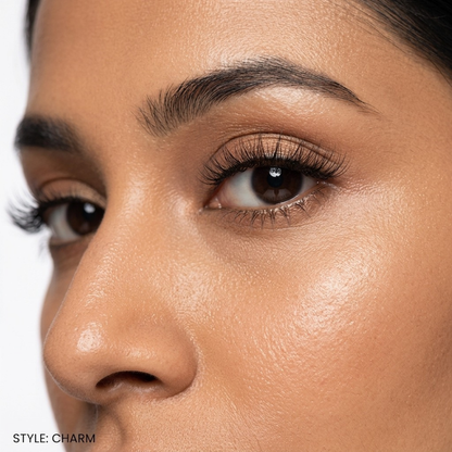 Charm False Eye Lashes | Medium Occasion Wear | Vegan Cruelty-Free | Pair of 10