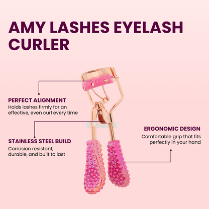 Pink Eyelash Curler | Curl and Lift Natural Lashes