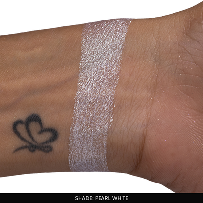 AMY LASHES Cream Shining Eyeshadow | Pearl White | Pearlescent Shimmer Finish | Pigmented Formula