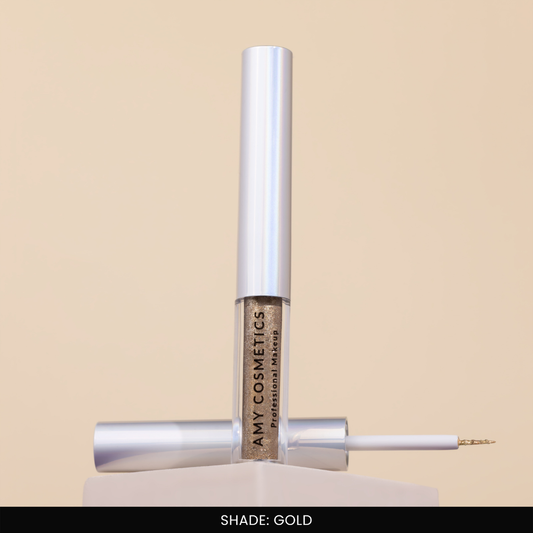 Gold Glitter Eyeliner | Sparkle Liner | Fine Tip Applicator