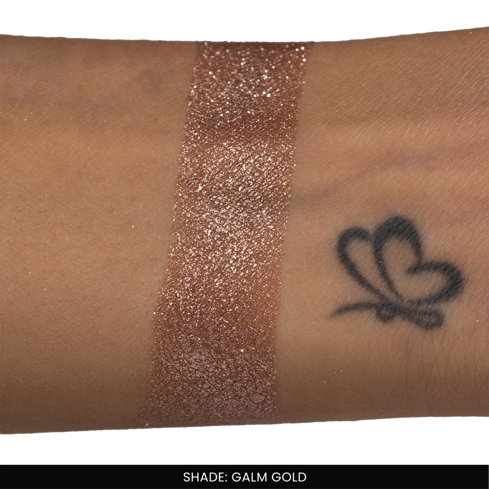 Glam Gold Single Metallic Pressed Eyeshadow | Pigmented | Long-Wearing
