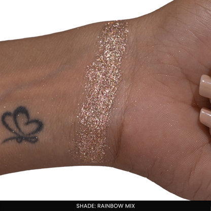 Rainbow Mix Loose Glitters | Cosmetic Grade | Face and Body Use