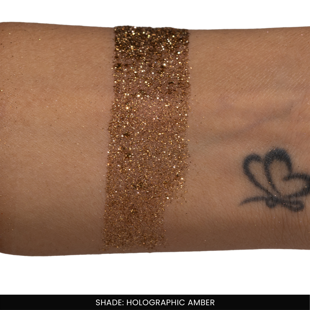 Holographic Amber Loose Glitters | Cosmetic Grade | Face and Body Use