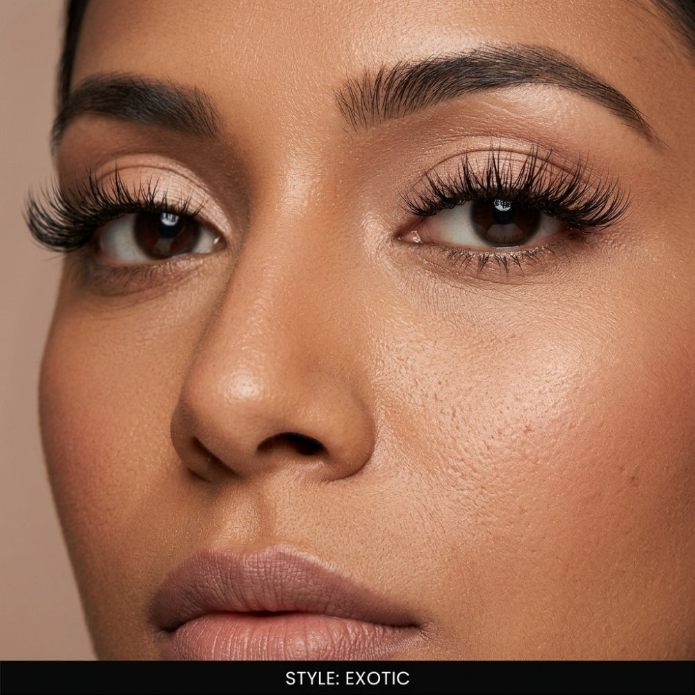 Exotic False Eye Lashes | Medium Occasion Wear | Vegan Cruelty-Free | Pair of 5
