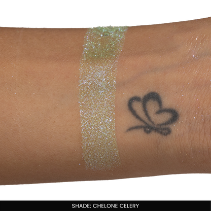 Chelone Celery Ultra Fine Loose Glitters | Cosmetic Grade | Face Body Nail