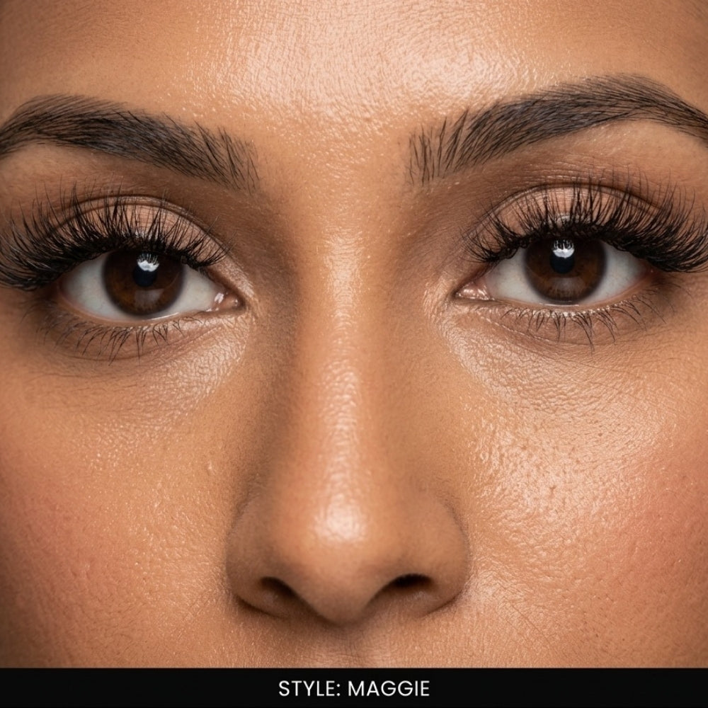 Maggie False Eye Lashes | Natural Daily Wear | Vegan Cruelty-Free | Pair of 5