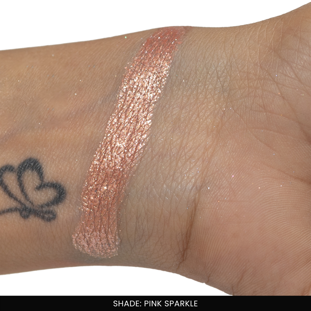 Pink Sparkle Single Metallic Pressed Eyeshadow | Pigmented | Long-Wearing