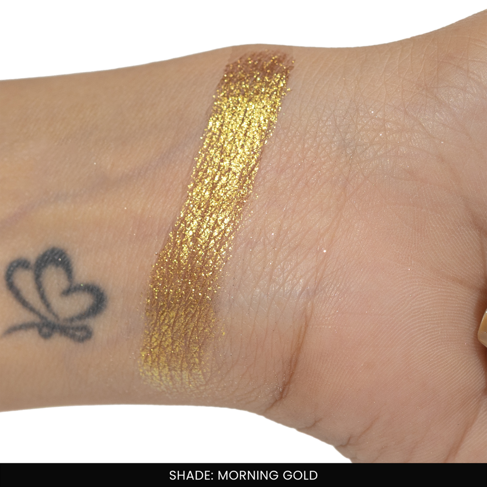 Morning Gold Single Metallic Pressed Eyeshadow | Pigmented | Long-Wearing