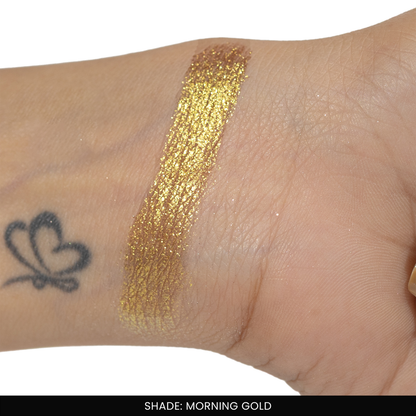 Morning Gold Single Metallic Pressed Eyeshadow | Pigmented | Long-Wearing