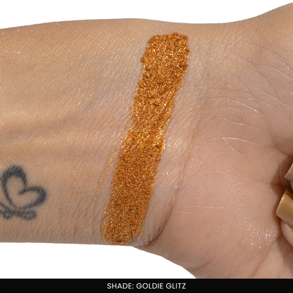 Goldie Glitz Ultra Fine Loose Glitters | Cosmetic Grade | Face Body Nail