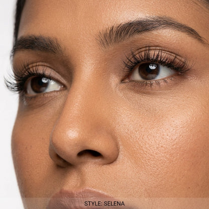 Selena False Eye Lashes | Medium Occasion Wear | Vegan Cruelty-Free | Pair of 10