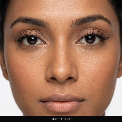 Divine False Eye Lashes | Bold Dramatic Glam | Vegan Cruelty-Free | Pair of 10