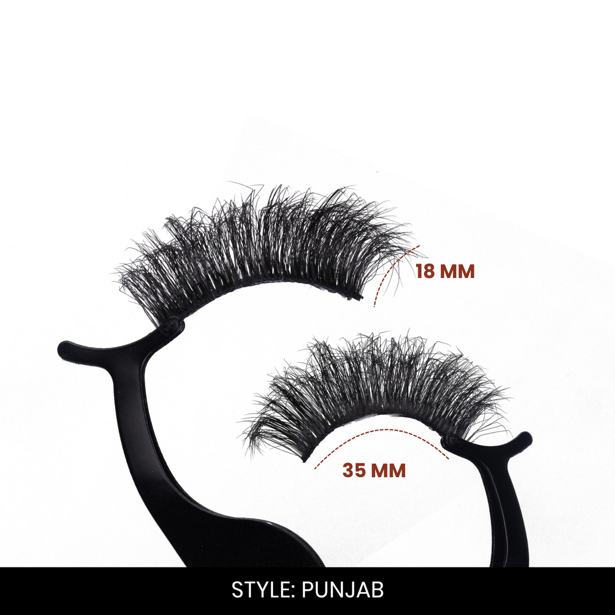 Punjab False Eyelashes | Pair of 5 | Fake Eyelashes for Women | Bridal & Wedding Look | Lightweight Band