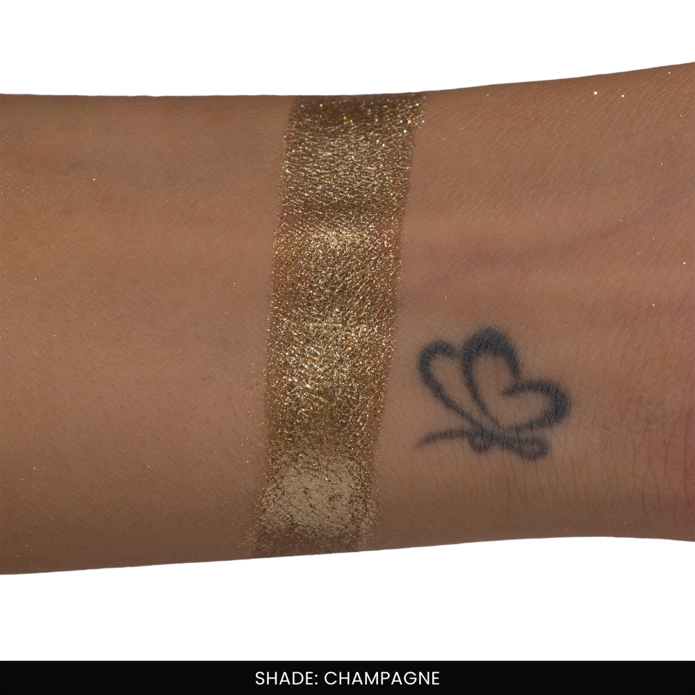 Champagne Single Metallic Pressed Eyeshadow | Pigmented | Long-Wearing