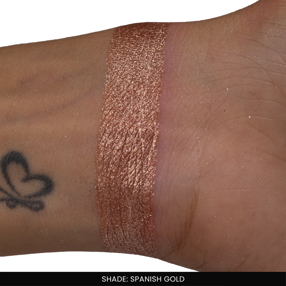 Spanish Gold Single Metallic Pressed Eyeshadow | Pigmented | Long-Wearing